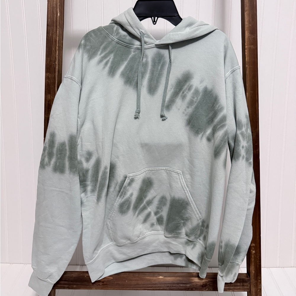 OPB Original Paperbacks Hand-Dyed Tie Dye Men's Pullover Hoodie Sweatshirt Small